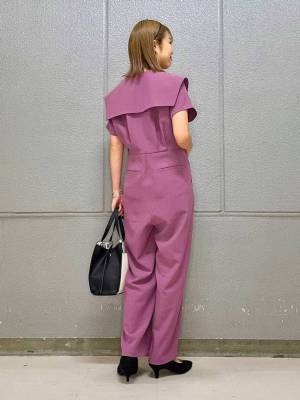 低身長さんに似合う♡【グローバルワーク】1枚で美シルエット！ 脚長見え「オールインワン」