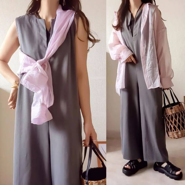 《再販》キターッ♡【しまむら】ツヤ感、最高！ 1枚で映える「激かわシアーシャツ」