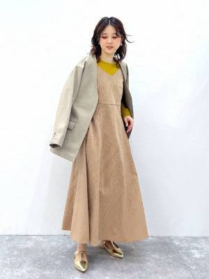 低身長さんのワンピ問題 → 解決♡【グローバルワーク】丈感ばっちり◎「ギンガムチェック服」