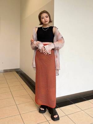 あみあみ感、たまらんんん♡ 【JEANASIS】おしゃれにも程がある！「ニットスカート」