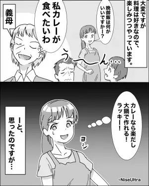 嫁「晩御飯なに食べますか？」義母「カレーが食べたい」→早速作ろうとすると…義母の”細かすぎる要求”で冷や汗が！！