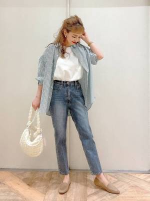 365日着られるじゃん！！【グローバルワーク】着回し、色々♡ 人気の「万能シャツ」って？