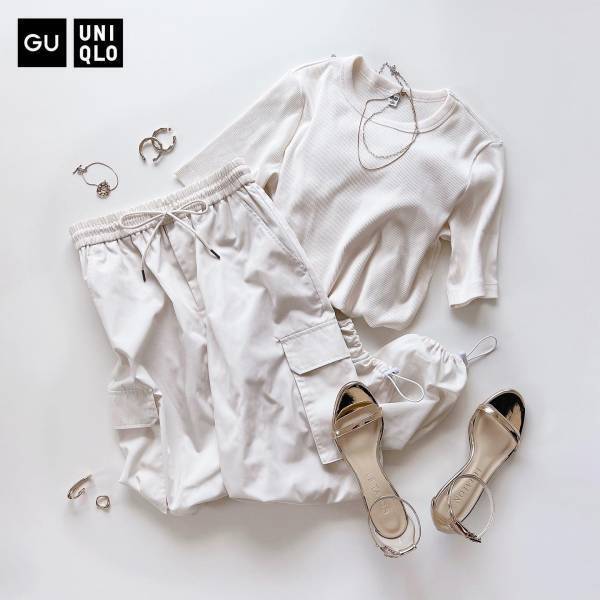 迷ったら『白』一択！！【ユニクロ】結局、シンプルが一番♡ 万能「白リブT」