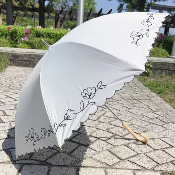 レトロ刺繍日傘60年前 失わ