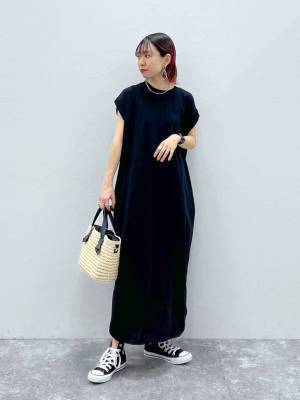 低身長さん「ヘビロテ確定」♡【グローバルワーク】体型カバーも◎ 店員さん「推しワンピ」