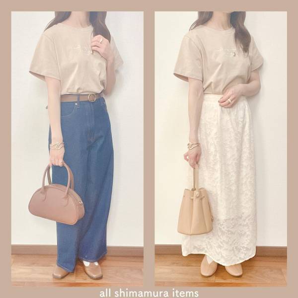 「イロチ買いして大正解」「可愛すぎ」【しまむら】の万能”ロゴTシャツ”まとめ