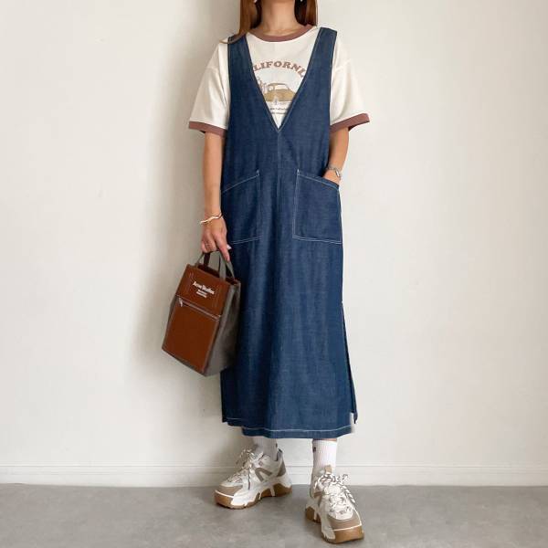 大人女子さん必見！！「春っぽさを与えてくれる」♡【logosdays】のジャンパースカートで作る”春コーデ2選”