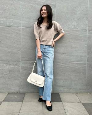 二の腕カバーも◎【ユニクロ】の「大人見えする」”5分袖コーデ”特集