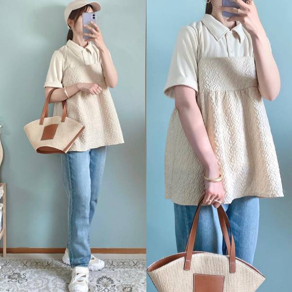 「何度見ても可愛い」お揃いで買った人多数！と大絶賛♡【しまむら】初夏にもってこい！ころんと可愛い♡”カゴバッグ”