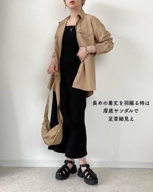 「無理なく細見え」って最高♡【GU】体のラインも響きにくい！「優勝ワンピース」