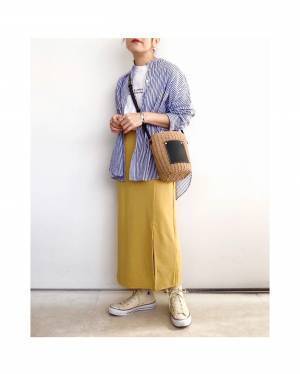 ブーム来てるよーッ♡【GU】一点投入で即、今っぽ♡「イエロースカート」