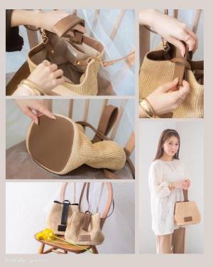 激アツなコラボ、再び♡【しまむら】争奪戦、覚悟かも！？  大人っぽ「かごバッグ」