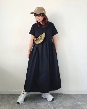 人気の理由、分かるわぁ♡【ユニクロ】可愛くて楽ちん！ 今すぐ買いたい「黒ワンピ」