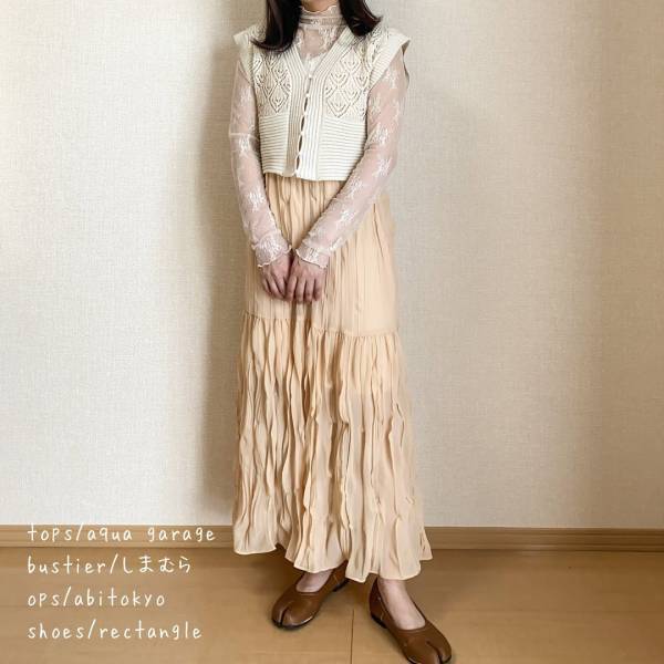 着回し楽しくなりそーッ♡【しまむら】次買い足すなら、断然「おしゃれビスチェ」でしょ！