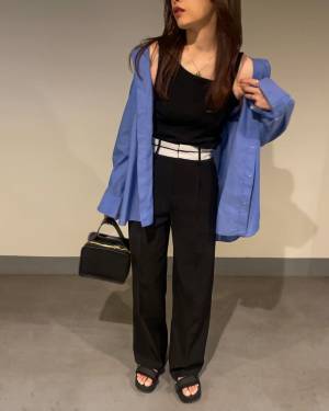 ＜羽織りがない。 → 解決！＞【ユニクロ】おしゃれさんも愛用♡ 着回し力◎「ブルーシャツ」