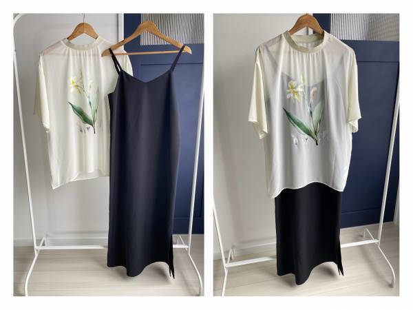 ZOZO限定販売♡「発売時は即完売」セットでも別々に着ても可愛い♡【AMERI】”2ピースフラワーレイヤードドレス”