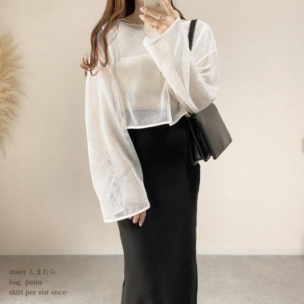 セットでも、単体でも「可愛い」♡【GU】”メッシュセットワンピース”が「着回し力抜群」でメチャ可愛い♡