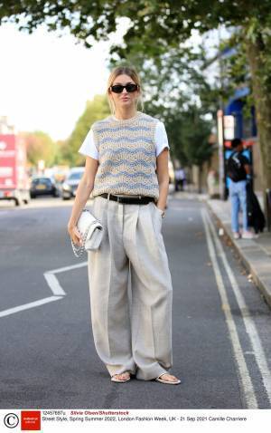 旬のニットジレでこなれスタイルに！ロンドン在住Itガール「カミーユ・シャリエール」のスタイルをチェック