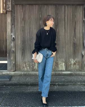 「お気に入り」「ずっと愛用中」♡【ユニクロ】美シルエットに大感謝◎「バギージーンズ」