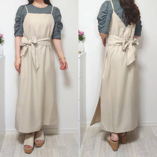 マルチに楽しめる！「前後2way」で「リボンも前後でアレンジ」できちゃう♡【しまむら】のジャンスカ