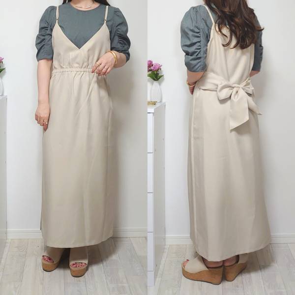 マルチに楽しめる！「前後2way」で「リボンも前後でアレンジ」できちゃう♡【しまむら】のジャンスカ