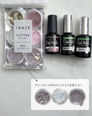 定番ネイルデザイン「天然石ネイル」が100均アイテムだけで！？100均アイテムで作る天然石ネイル