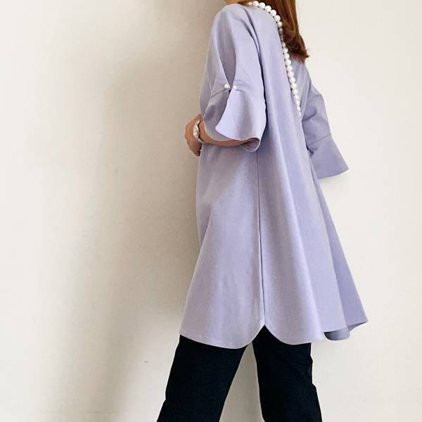 大人女子がはまる可愛さ！プチプラだけど上品で大人っぽ【aquagarage】「1枚で華やぐ」フレアチュニック