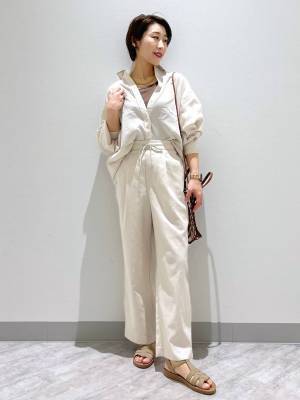 これがなきゃ、夏始まらんッ♡【グローバルワーク】着回し力、抜群◎「万能リネンシャツ」