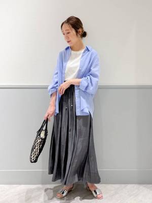 これがなきゃ、夏始まらんッ♡【グローバルワーク】着回し力、抜群◎「万能リネンシャツ」