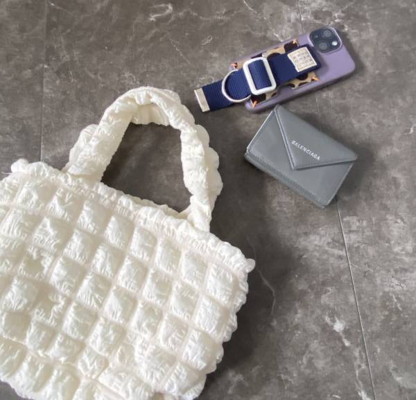 たった330円！「コーデを引き立たせてくれる」ダイソーの姉妹ブランド【threeppy】流行りのぽこぽこミニバッグ！