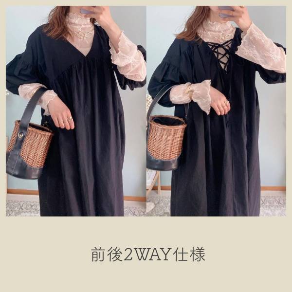 「細かいデザイン」がホントにおしゃれ！【しまむら】”ワンピース”が「かわいすぎ」