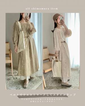 カワイイの大渋滞♡ 【しまむら】淡色女子がガチ推し！ 完売前に欲しい「花柄ワンピ」