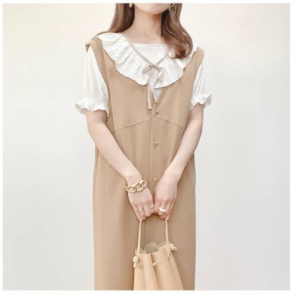 ＜可愛さ、大大大爆発！！＞【しまむら】ぽこぽこ素材が、たまらんッ♡「フリルトップス」