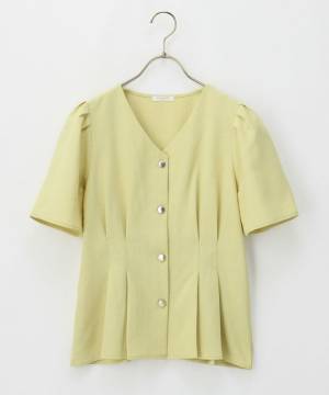 「上品シルエット」「華やかなデザイン」だから1枚で映える！！【ハニーズ】”半袖ブラウス”4選