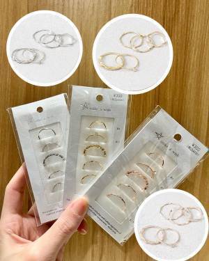 『5個で330円』って正気！？【3COINS】どれをつけても可愛い♡ お買い得「セットリング」