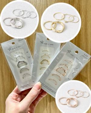 『5個で330円』って正気！？【3COINS】どれをつけても可愛い♡ お買い得「セットリング」