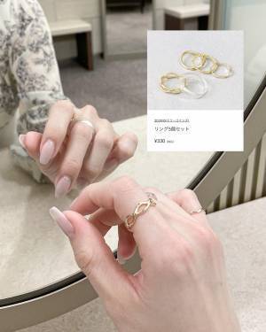 『5個で330円』って正気！？【3COINS】どれをつけても可愛い♡ お買い得「セットリング」
