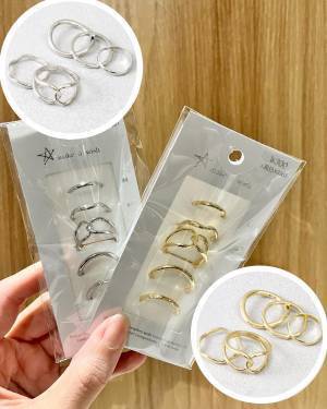 『5個で330円』って正気！？【3COINS】どれをつけても可愛い♡ お買い得「セットリング」