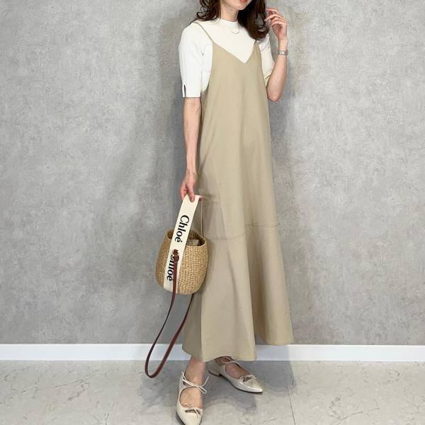 「美シルエット」で大満足♡【GU】マニアが絶賛！ 1枚あると超助かる（泣）「即戦力ワンピ」