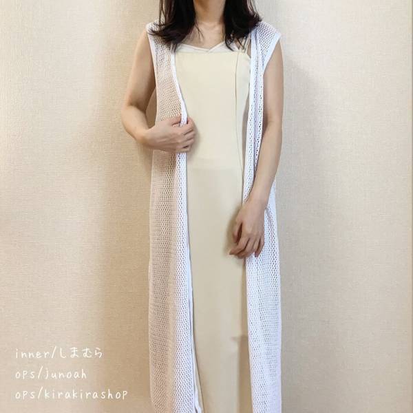 3wayで着られちゃう！！「万能アイテム」【しまむら】”メッシュワンピース”