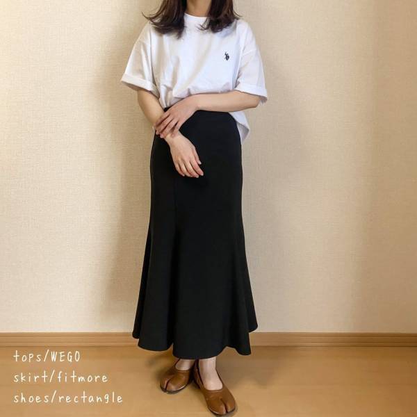 キレイめにも！「万能」「合わせやすいよ♡」【しまむら・WEGO】Tシャツ着回し