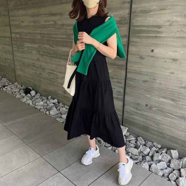 結局、夏も「グリーン」は裏切らん♡【ユニクロ】差し色にも大活躍！「グリーンカーデ」