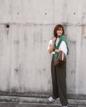 結局、夏も「グリーン」は裏切らん♡【ユニクロ】差し色にも大活躍！「グリーンカーデ」