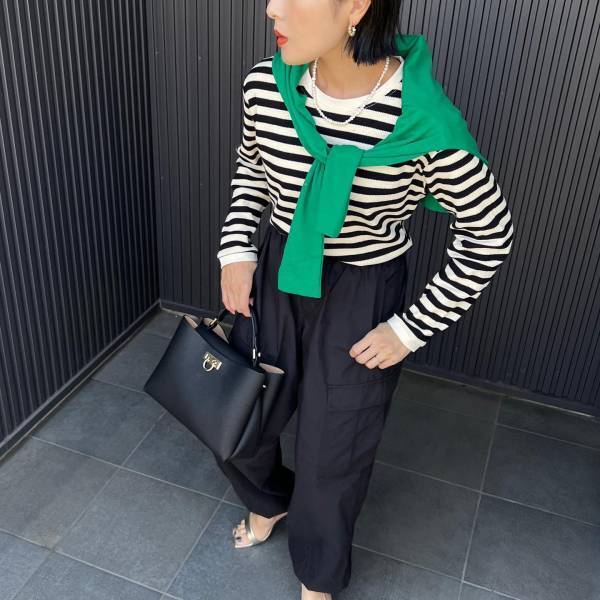 結局、夏も「グリーン」は裏切らん♡【ユニクロ】差し色にも大活躍！「グリーンカーデ」