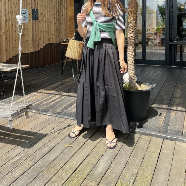 結局、夏も「グリーン」は裏切らん♡【ユニクロ】差し色にも大活躍！「グリーンカーデ」