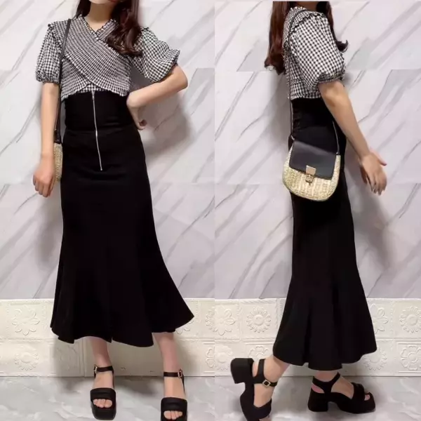 「マイナス5キロ見え」で「凄くスタイルアップできて驚き」【clear】“2way仕様ブラック”コーデ