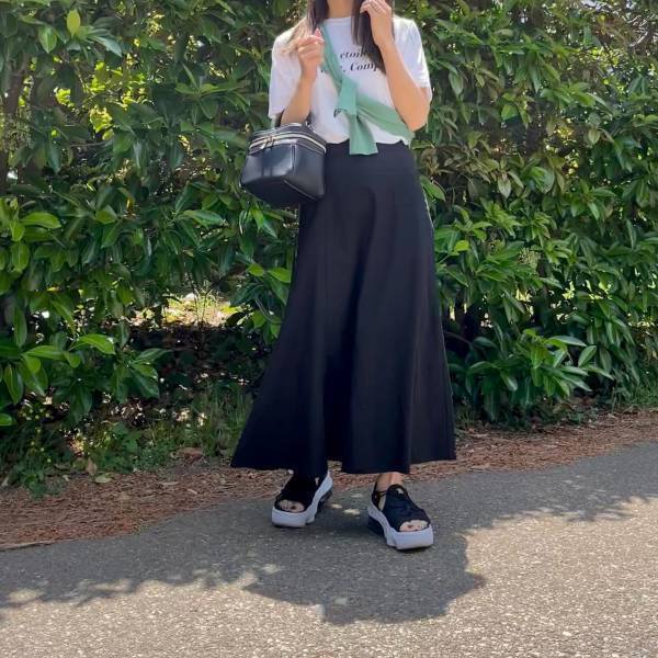 「試着 → まんまと即買い」♡【GU】美シルエットで”お値段以上”！！「フレアスカート」