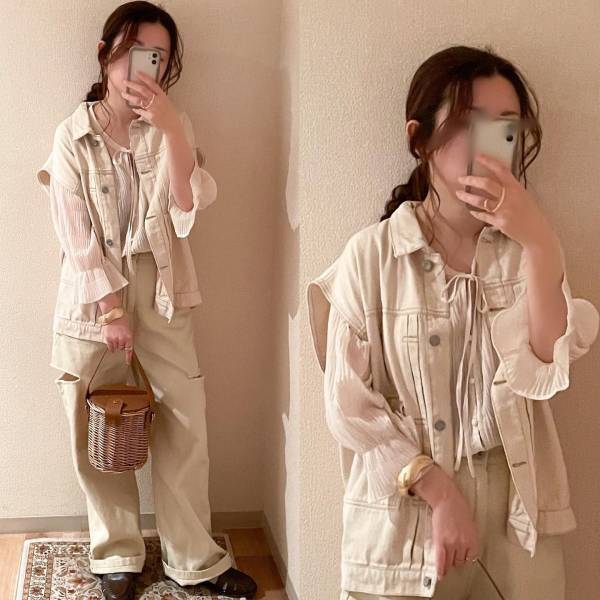 デニム買うなら →【しまむら】へ♡ さりげない”肌見せ”がオシャレ！ 大人っぽ「最旬デニム」