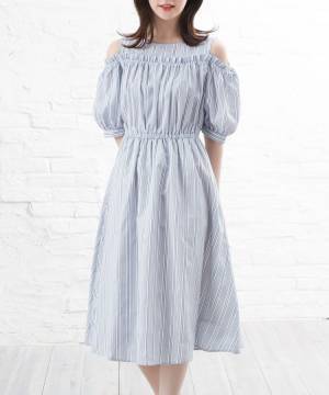 やっぱ「この柄」最強♡【ハニーズ】1枚あると助かるぅー！「ストライプ柄ワンピ」