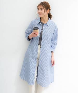 やっぱ「この柄」最強♡【ハニーズ】1枚あると助かるぅー！「ストライプ柄ワンピ」